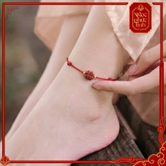 Vòng Tay Chỉ Đỏ Cỏ 4 Lá Chu Sa