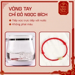 Vòng Tay Chỉ Đỏ Ngọc Bích