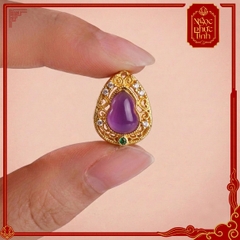 Vòng Tay Gỗ Tử Đàn Hồ Lô Kim Phúc - 8mm