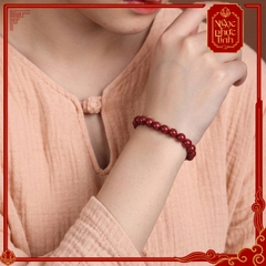 Vòng Tay Đá Chu Sa Tự Nhiên - 12mm