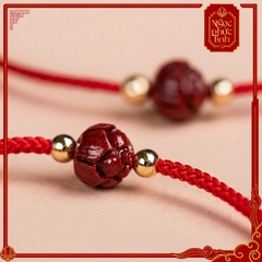 Vòng Tay Chỉ Đỏ Liên Hoa Chu Sa