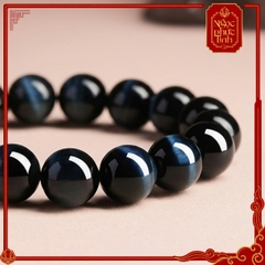Vòng Tay Đá Mắt Hổ Xanh Kinh Luân - 10mm