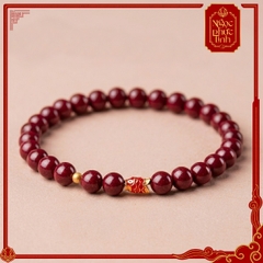 Vòng Tay Đá Chu Sa Phúc Ngư 6mm