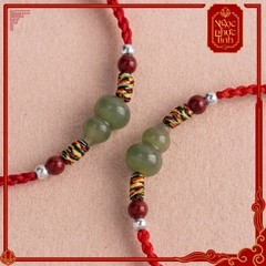 Vòng Tay Chỉ Đỏ Hồ Lô Ngọc Bích