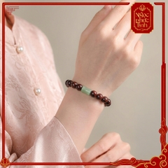 Vòng Tay Gỗ Tử Đàn Ngọc Bích Thanh Trúc - 8mm