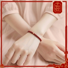 Vòng Tay Đá Chu Sa Kim Ngân - 6mm