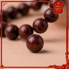 Vòng Tay Gỗ Tử Đàn Hồ Lô Kim Phúc - 8mm