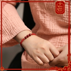 Vòng Tay Chỉ Đỏ Dây Kết Ngọc Châu Chu Sa