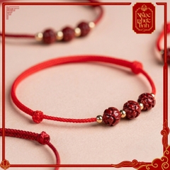 Vòng Tay Chỉ Đỏ Liên Hoa Chu Sa