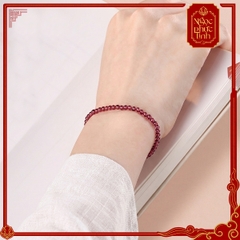 Vòng Tay Đá Hồng Ngọc 6mm