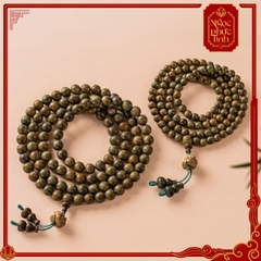 Vòng Tay Gỗ Đàn Hương 108 Hoa Sen