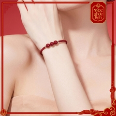 Vòng Tay Chỉ Đỏ Dây Kết Ngọc Châu Chu Sa