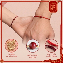 Vòng Tay Chỉ Đỏ Ngọc Châu Chu Sa