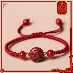 Vòng Tay Chỉ Đỏ Dây Kết 12 Hoa Giáp