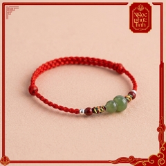 Vòng Tay Chỉ Đỏ Hồ Lô Ngọc Bích