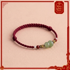 Vòng Tay Chỉ Đỏ Hồ Lô Ngọc Bích