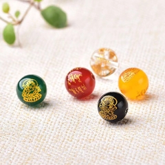 Hạt Mã Não Ngũ Lộ Thần Tài