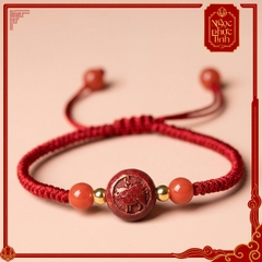 Vòng Tay Chỉ Đỏ Dây Kết 12 Hoa Giáp