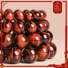 Vòng Tay Đá Mắt Hổ Đỏ Kinh Luân - 10mm