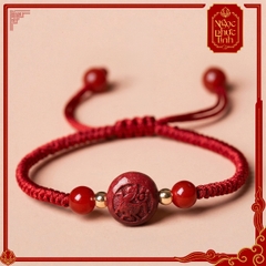 Vòng Tay Chỉ Đỏ Dây Kết 12 Hoa Giáp