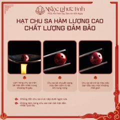 Vòng Tay Đá Chu Sa Tự Nhiên - 8mm