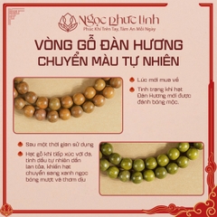 Vòng Tay Đàn Hương Xanh Tự Nhiên 108 Hạt