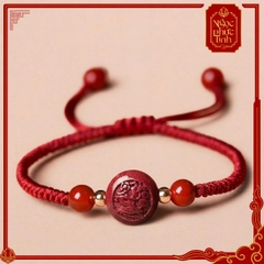 Vòng Tay Chỉ Đỏ Dây Kết 12 Hoa Giáp