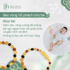 Vòng Tay Trẻ Em Hổ Phách Không Hộp