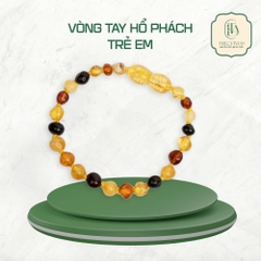Vòng Tay Trẻ Em Hổ Phách Không Hộp