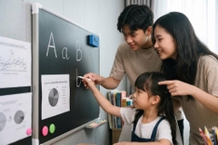 Bảng Từ Đen Viết Phấn Cỡ Nhỏ Treo Tường Vadoto NanoTech