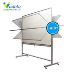 Bảng Di Động Chân Đẩy 2 Mặt: 1 Mặt Từ Trắng + 1 Mặt Ghim Nỉ