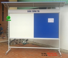 Bảng Tin Ngoài Trời Nửa Từ Trắng Viết Bút - Nửa Ghim Thông Báo