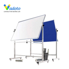 Bảng Di Động Chân Đẩy 2 Mặt: 1 Mặt Từ Trắng + 1 Mặt Ghim Nỉ