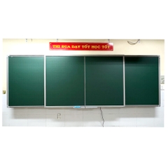 Hệ Bảng Trượt Liền Khối 2 Lớp Gồm 4 Bảng Dạy Học (2 Bảng Cố Đinh – 2 Bảng Trượt Kết Hợp TIVI)