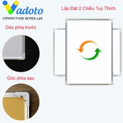 Bảng Từ Trắng Treo Tường Cao Cấp Cỡ Nhỏ Vadoto NanoTech