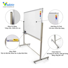 Bảng Từ Trắng Di Động Chân Đẩy Vadoto EcoTech