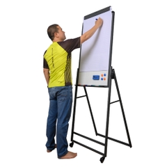 Bảng Flipchart Kẹp Giấy - Chân Oval Gấp Gọn - Bảng Đào Tạo Chuyên Nghiệp Vadoto