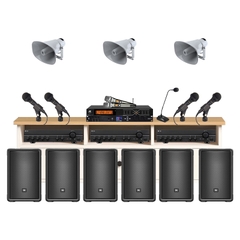 Dàn âm thanh hội trường sân khấu, thông báo SKTT01 (JBL IRX 112BT, TOA SC630M, A2060H, DM1100, EM380AS, JKaudio X6000 Plus, B3 Pro)
