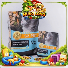 S2 PET V2 plus 5kg Hạt siêu gấp đôi topping, phục hồi toàn diện cho mèo mọi lứa tuổi