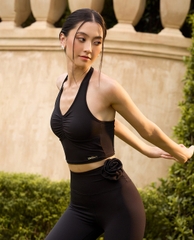 Áo bra thể thao nữ cổ yếm Rosette
