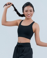 Áo bra thể thao nữ cổ U lưng cut out