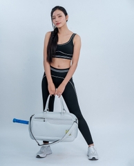 Áo bra thể thao nữ cổ U phối viền