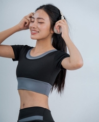 Áo bra thể thao nữ phom croptop hai lớp