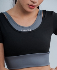 Áo bra thể thao nữ phom croptop hai lớp