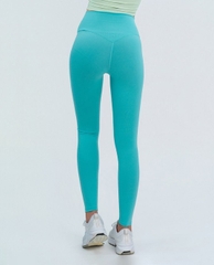 Quần leggings thể thao nữ cạp chéo lưng cao