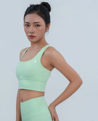 Áo bra thể thao nữ cổ vuông dây đan