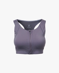 Áo bra thể thao nữ phối khoá zip năng động