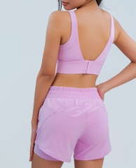 Áo bra thể thao nữ cổ U khoét lưng Cushion