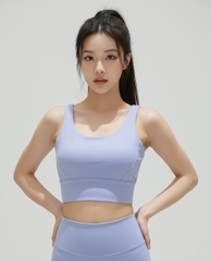 Áo bra thể thao nữ bản to cổ tròn