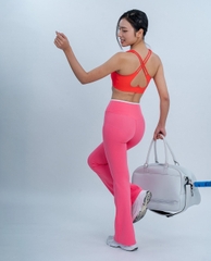 Áo bra thể thao nữ cổ tròn dây chéo